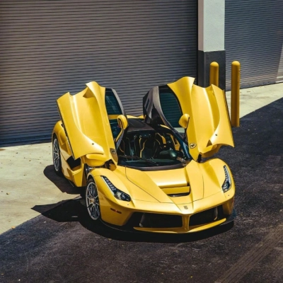 Super Gloss Macaron Yellow Car Vinyl Wrap 02