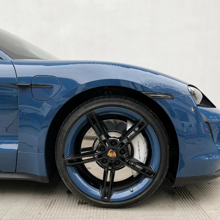 Super Gloss Porsche Deep Blue Car Vinyl Wrap