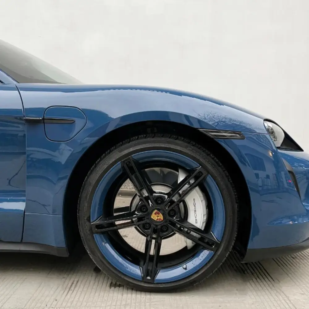 Super Gloss Porsche Deep Blue Car Vinyl Wrap