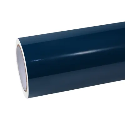 Super Gloss Porsche Deep Blue Car Vinyl Wrap 01