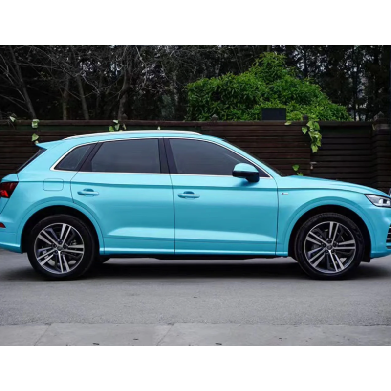 Gloss Metallic Paint Ocean Blue Car Vinyl Wrap