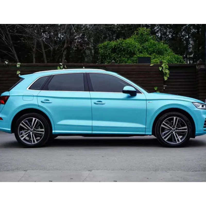 Gloss Metallic Paint Ocean Blue Car Vinyl Wrap