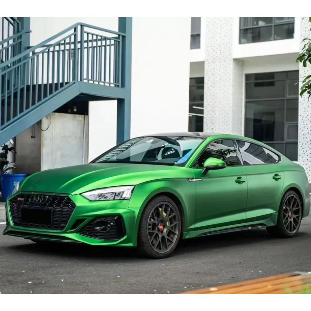 Ultra-Matte Flame Green Car Vinyl Wrap