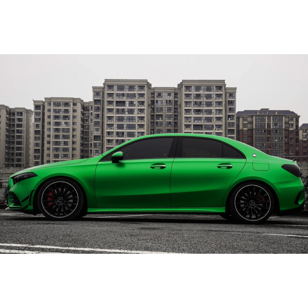 Ultra-Matte Flame Green Car Vinyl Wrap