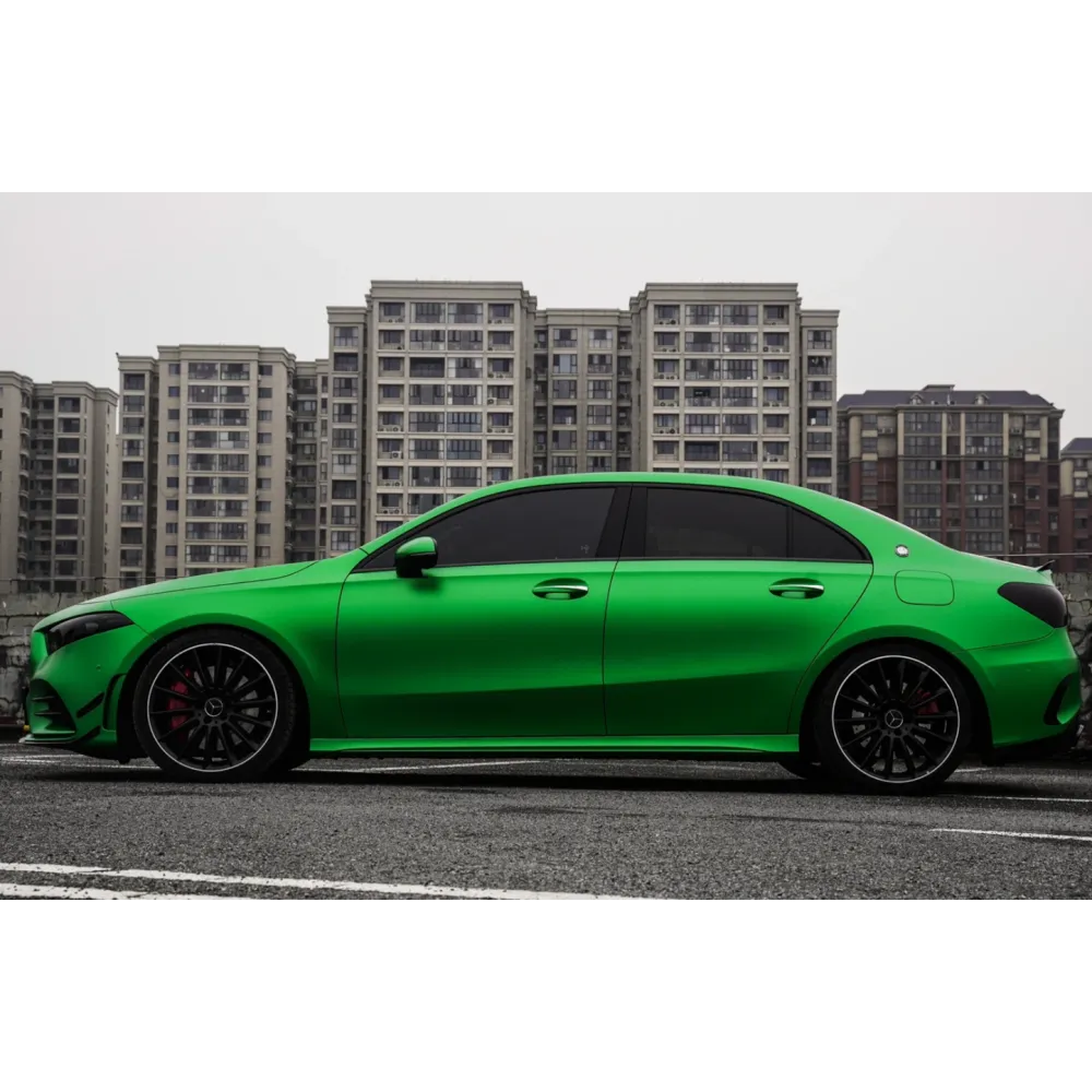 Ultra-Matte Flame Green Car Vinyl Wrap
