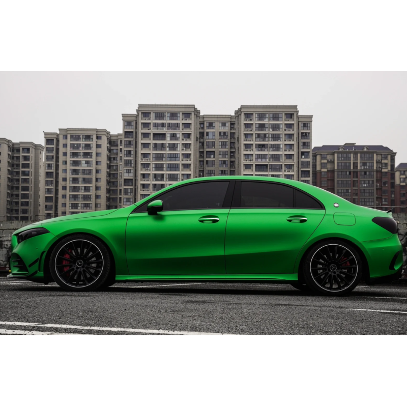 Ultra-Matte Flame Green Car Vinyl Wrap