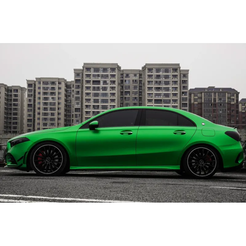Ultra-Matte Flame Green Car Vinyl Wrap