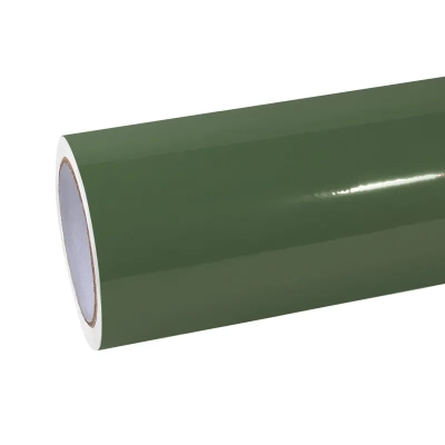 Gloss Olive Light Green Car Vinyl Wrap 01