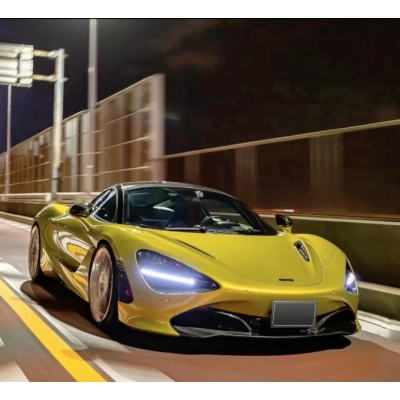 Super Bright Metallic Austin Yellow Car Vinyl Wrap 02