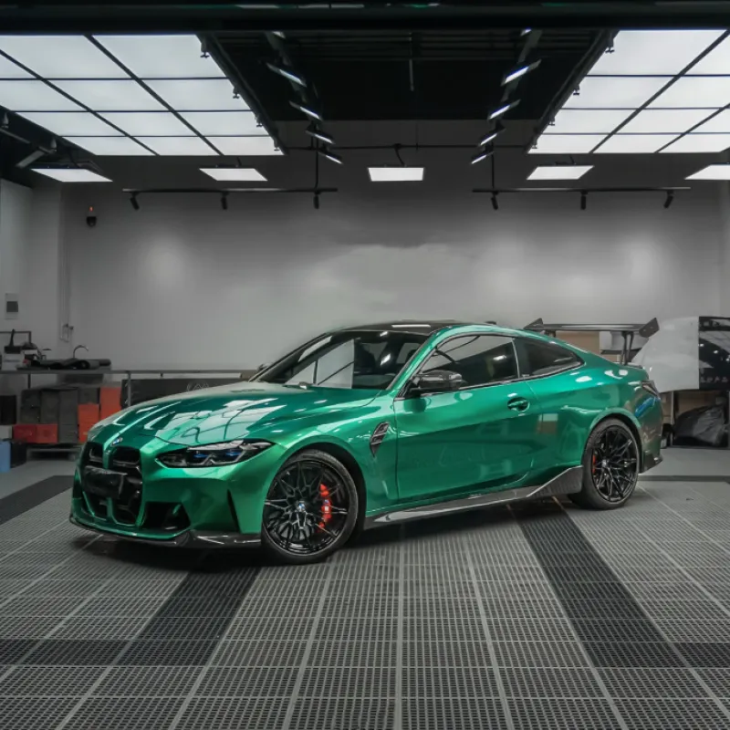 Gloss Paint Metallic Isle Of Man Green Car Vinyl Wrap