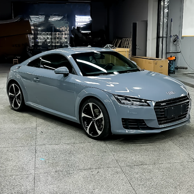 Gloss Crystal Cement Grey Car Vinyl Wrap