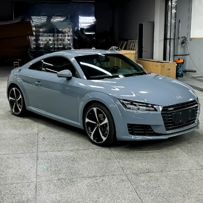 Gloss Crystal Cement Grey Car Vinyl Wrap 02