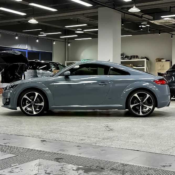 Gloss Crystal Cement Grey Car Vinyl Wrap