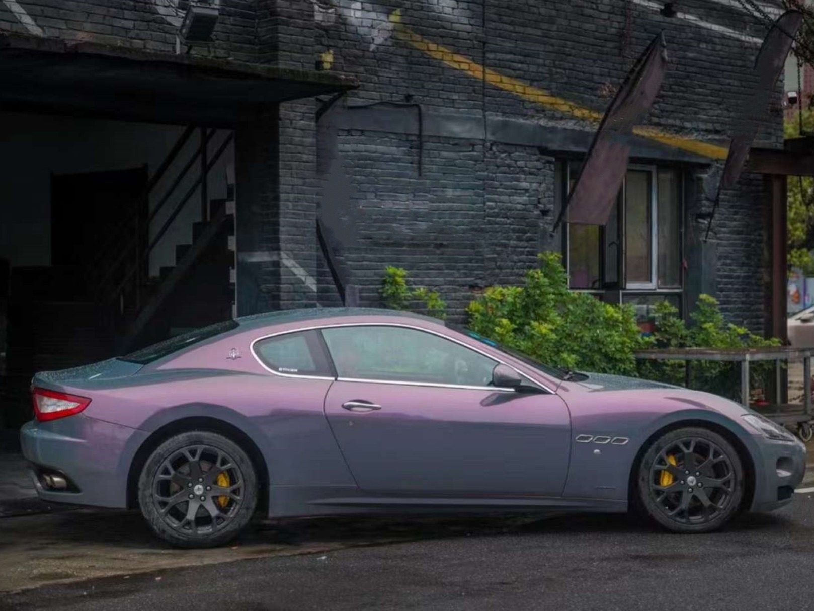 Glitter Metallic Star Ash Pink Car Vinyl Wrap