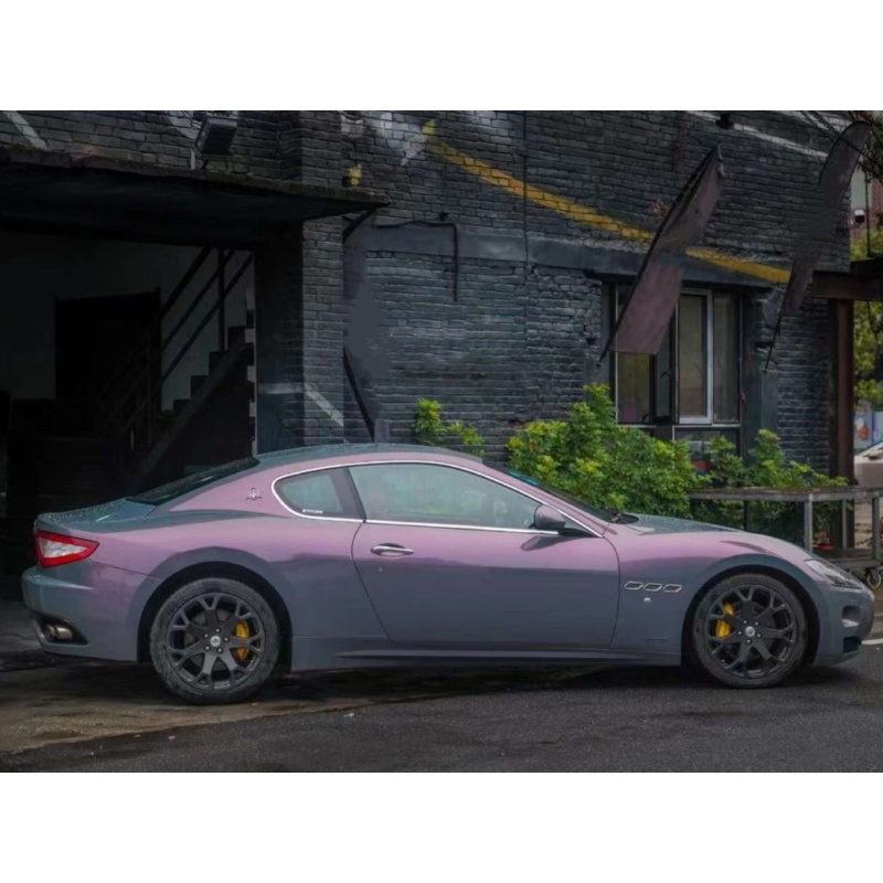 Glitter Metallic Star Ash Pink Car Vinyl Wrap