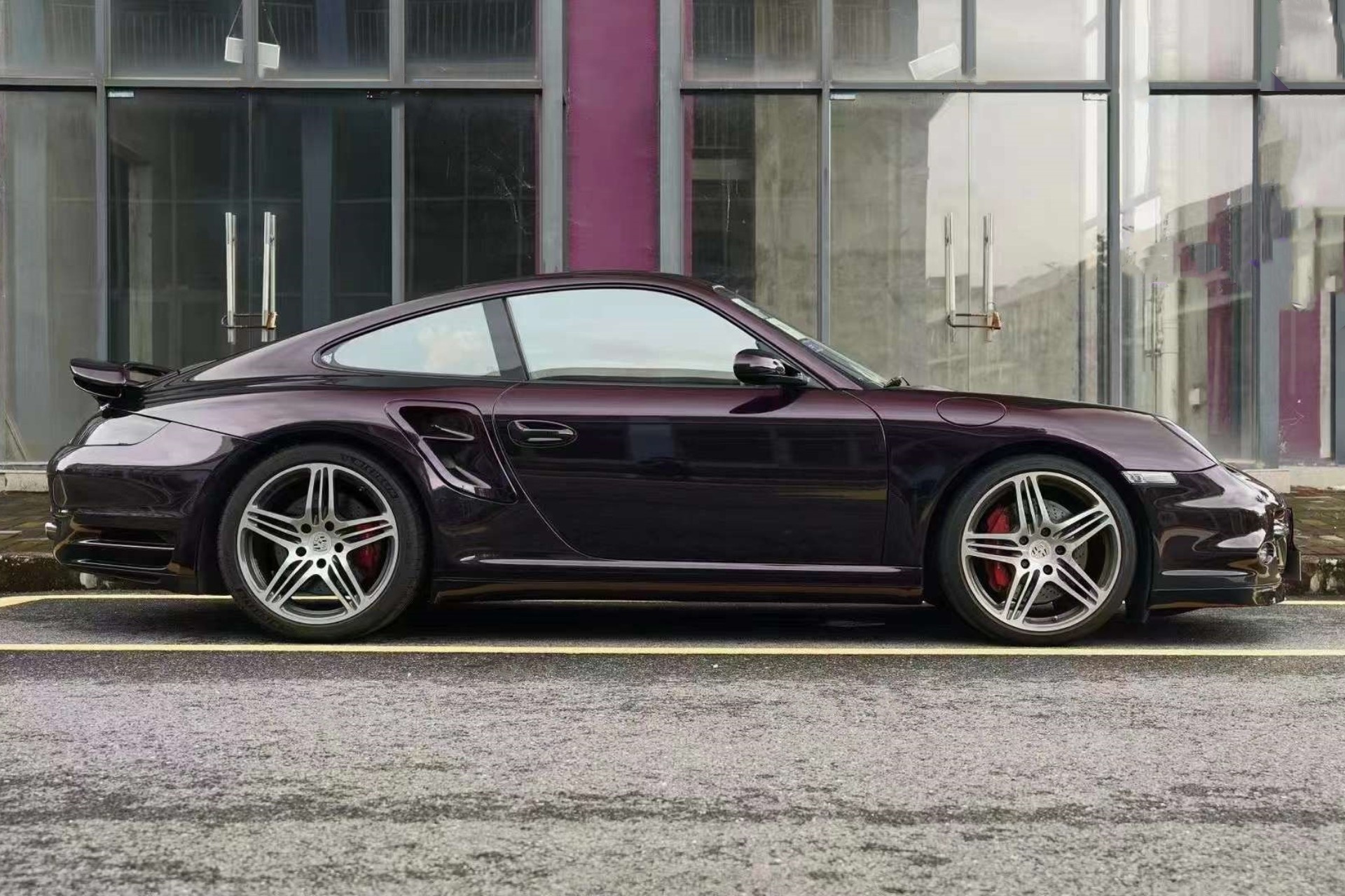 Gloss Metallic Midnight Red Car Vinyl Wrap