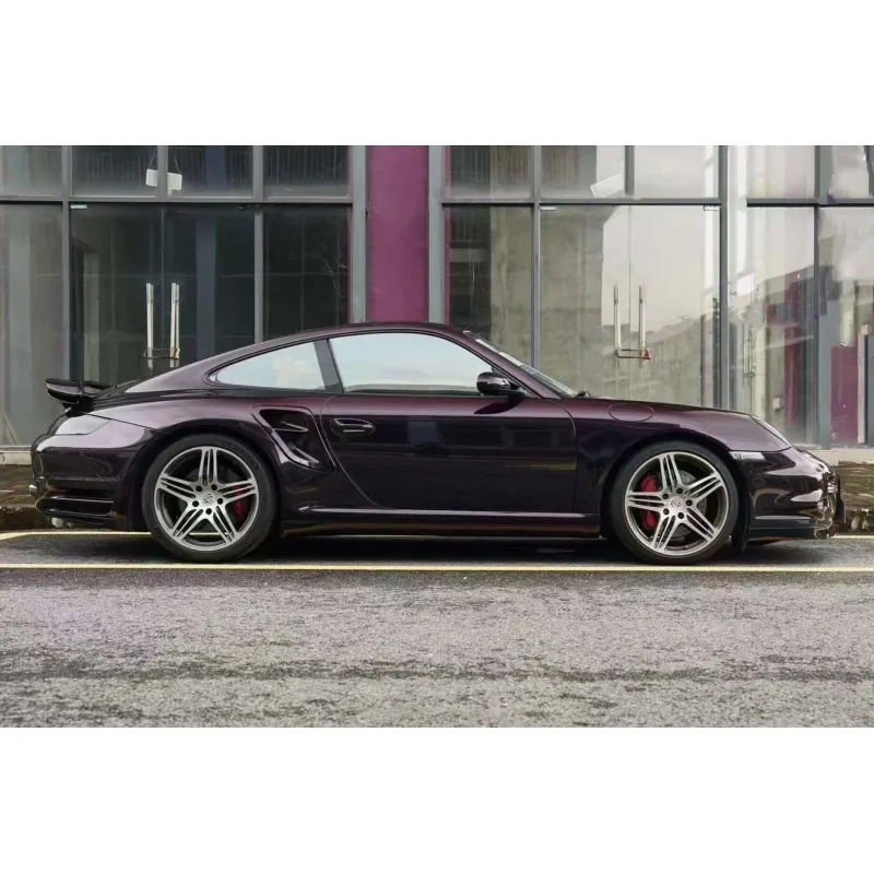 Gloss Metallic Midnight Red Car Vinyl Wrap