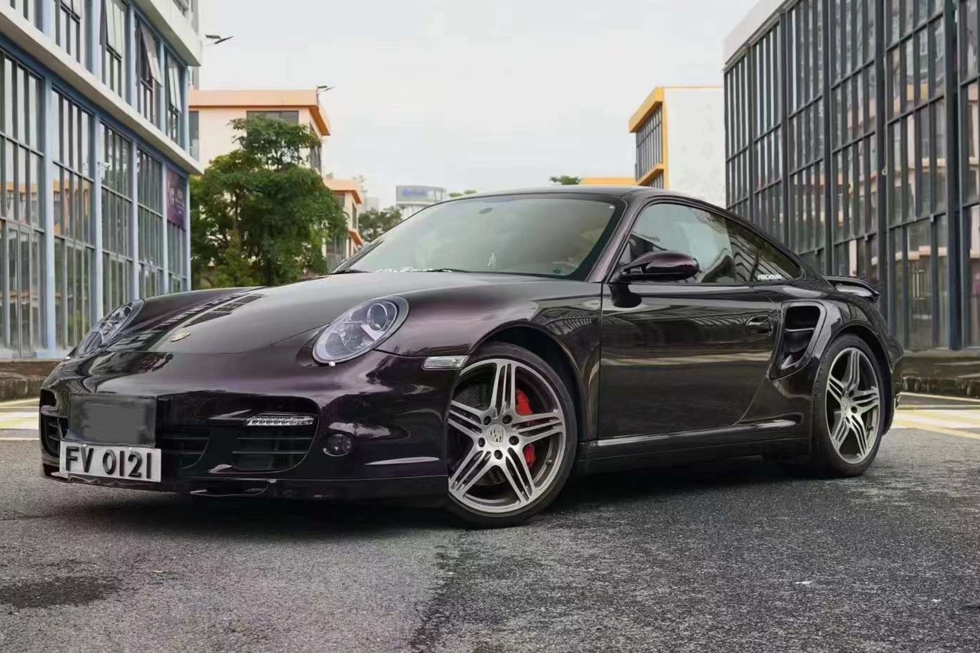 Gloss Metallic Midnight Red Car Vinyl Wrap