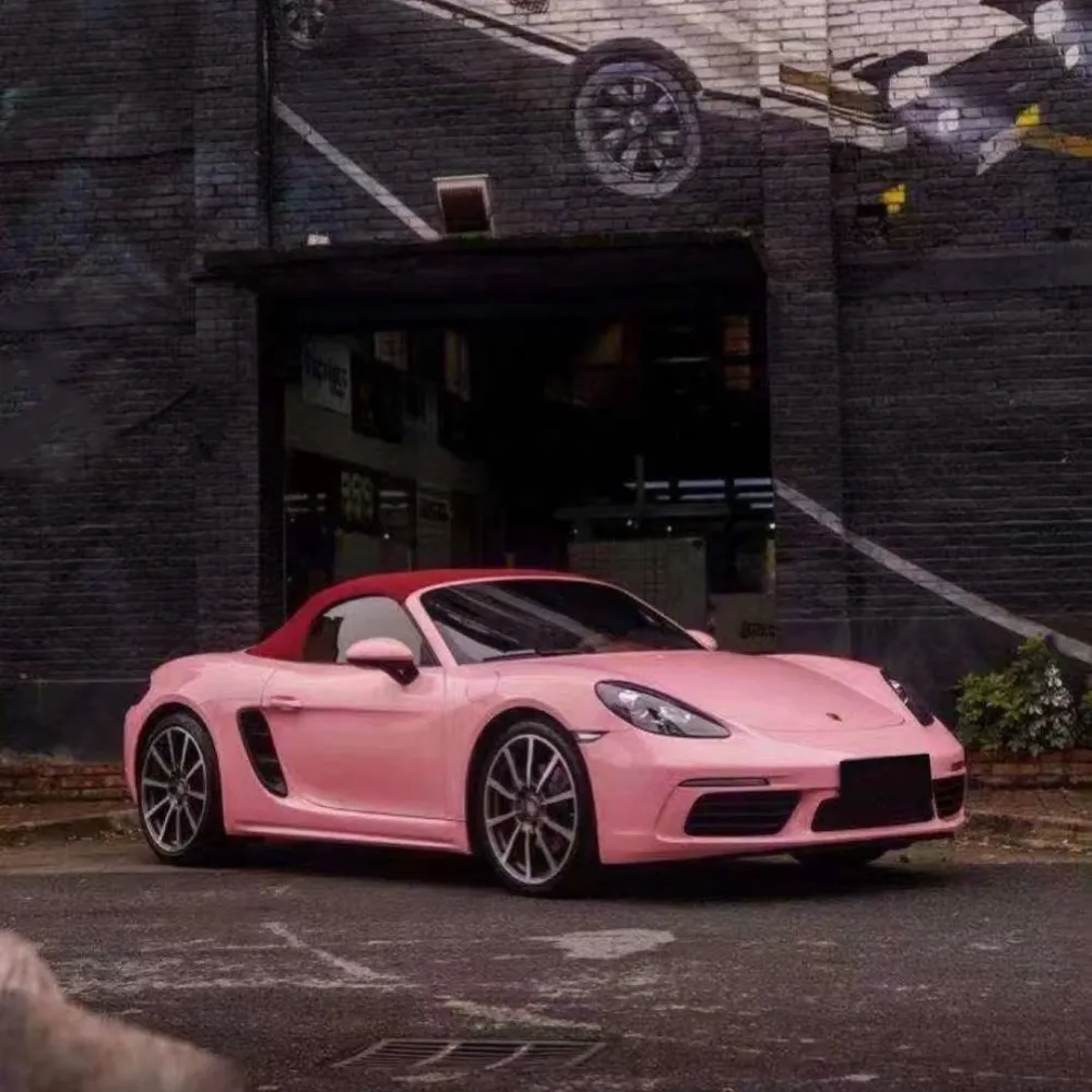 Gloss Rouge Pink Car Vinyl Wrap