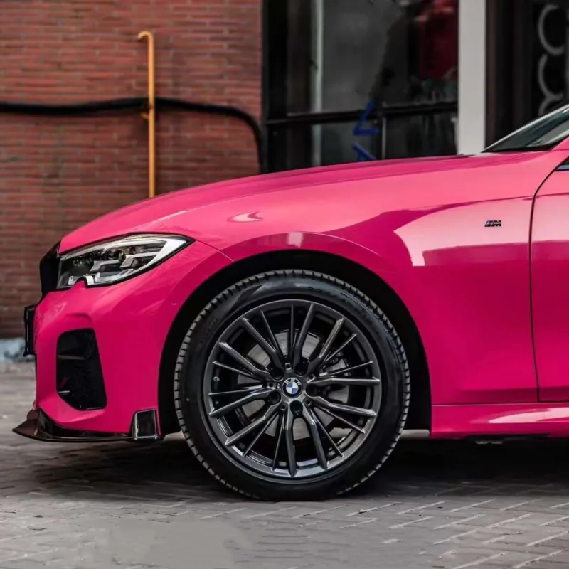 Super Gloss Rose Red Car Vinyl Wrap