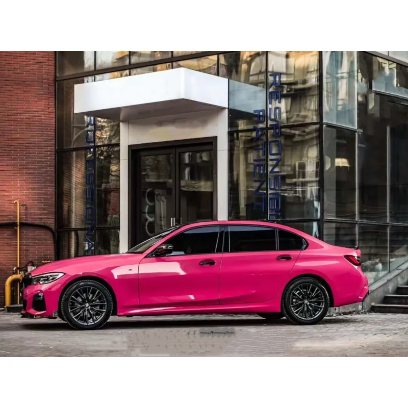 Super Gloss Rose Red Car Vinyl Wrap
