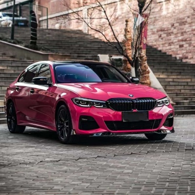 Super Gloss Rose Red Car Vinyl Wrap 02