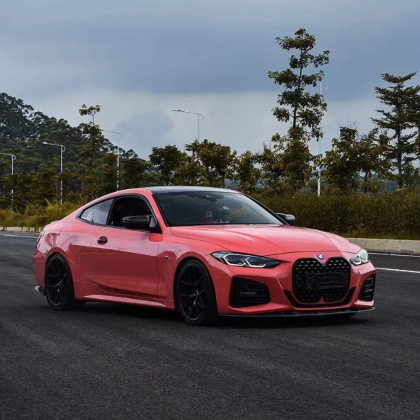 Gloss Coral Orange Car Vinyl Wrap