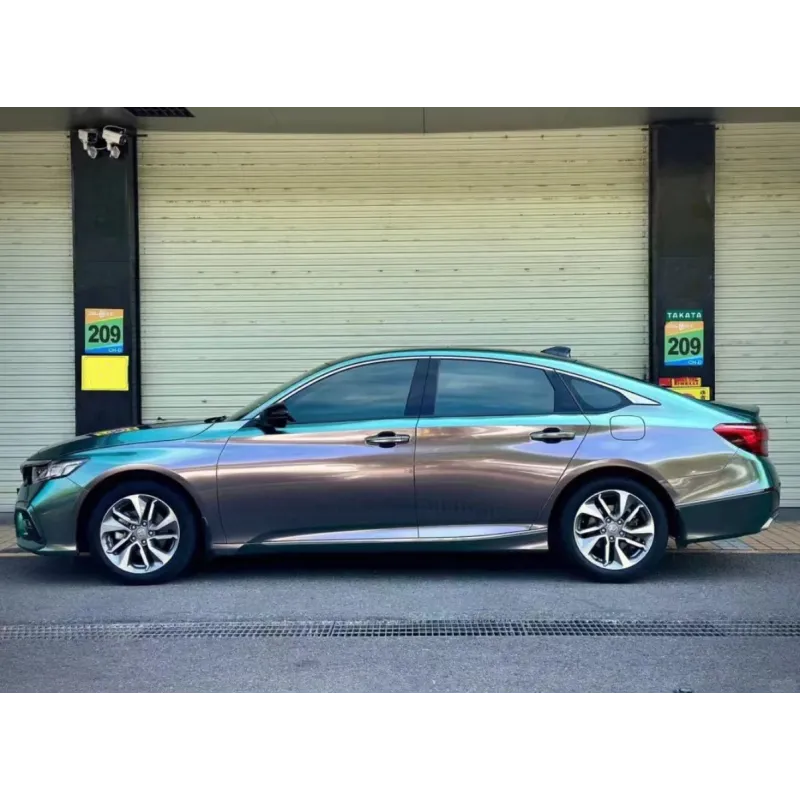 Gloss Diamond Micro Celadon Green Car Vinyl Wrap