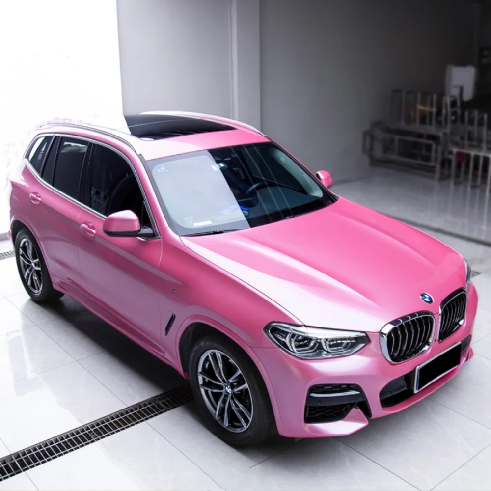 Quality Gloss Metal Paint Shell Pink Car Vinyl Wrap For Sale quality-gloss-metal-paint-shell-pink-car-vinyl-wrap-for-sale