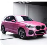 Gloss Metal Paint Shell Pink Car Vinyl Wrap