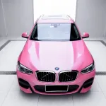 Gloss Metal Paint Shell Pink Car Vinyl Wrap