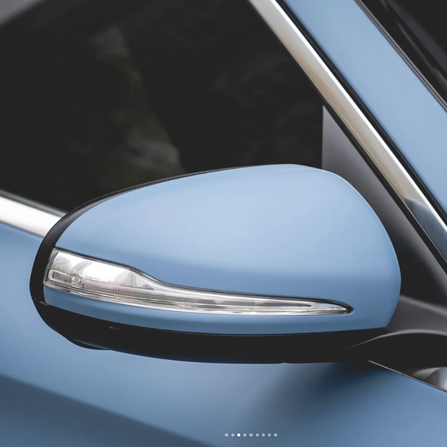 Matte Flat China Blue Car Vinyl Wrap 