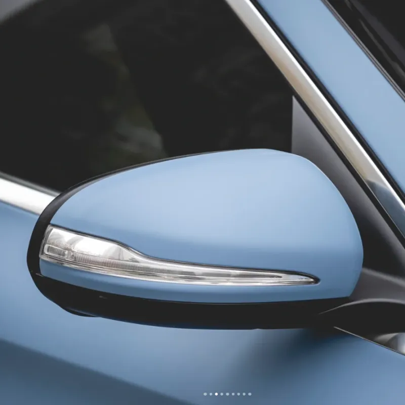 Matte Flat China Blue Car Vinyl Wrap 