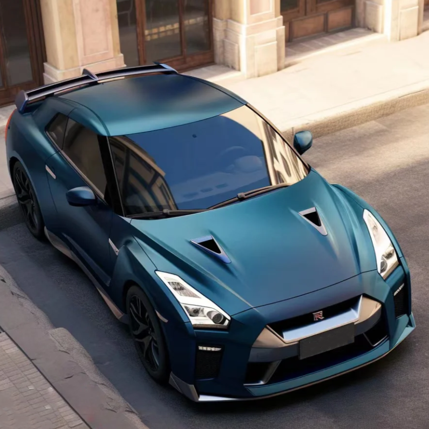 Matte Night Blue Car Vinyl Wrap