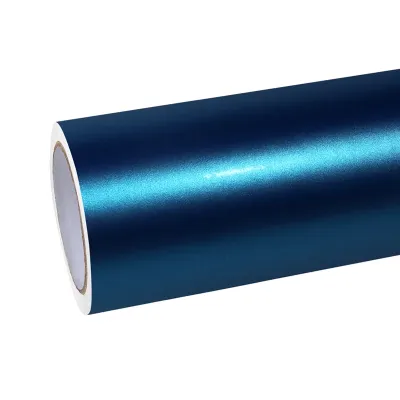Matte Night Blue Car Vinyl Wrap 01