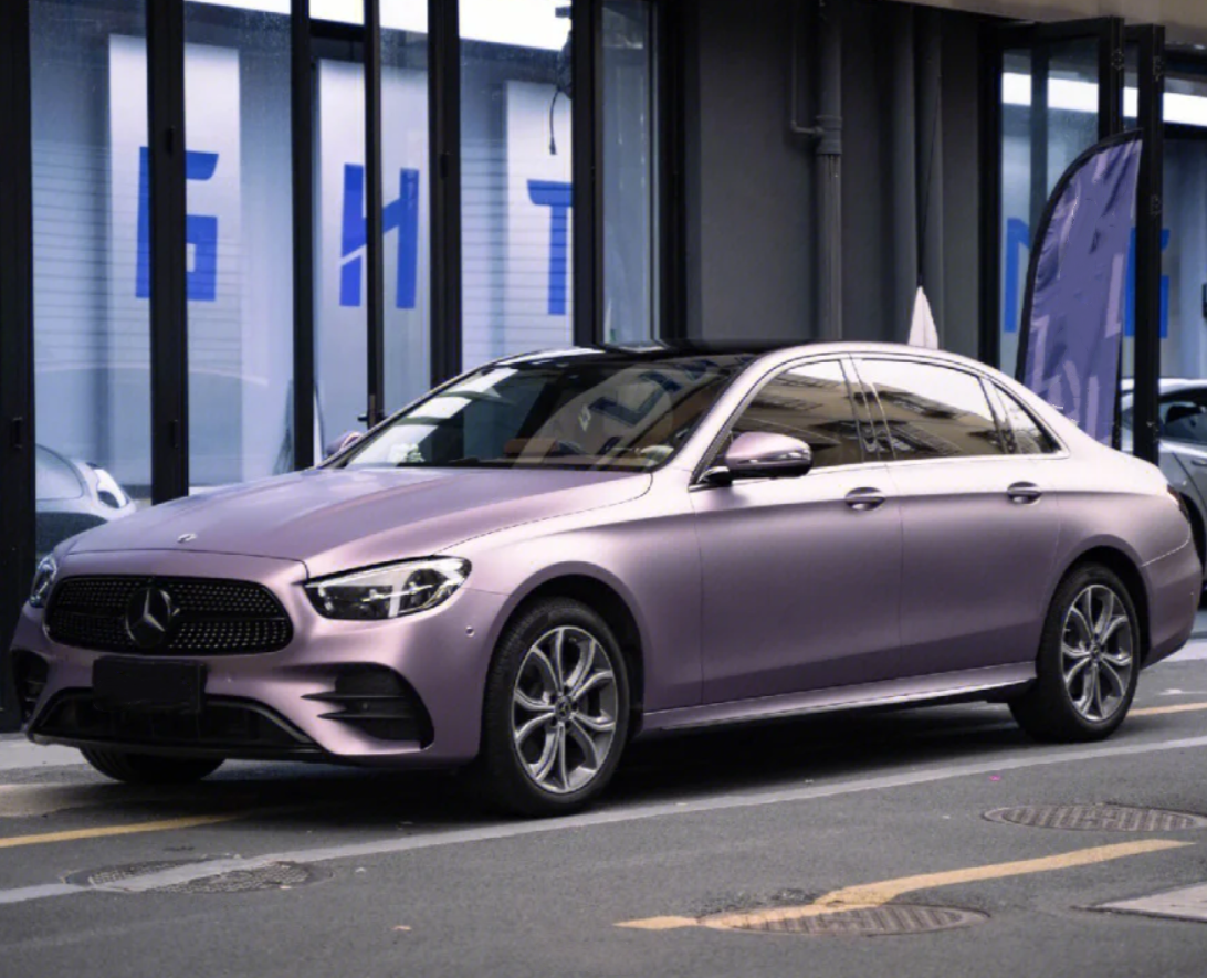 Matte Pink Purple Car Vinyl Wrap