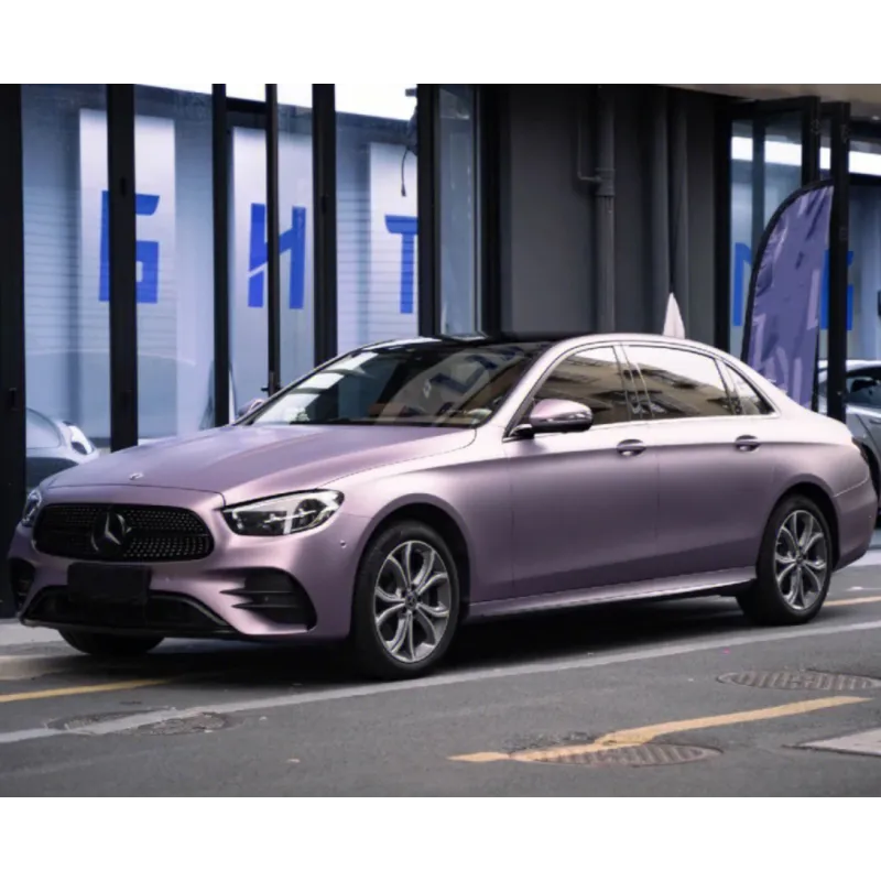 Matte Pink Purple Car Vinyl Wrap