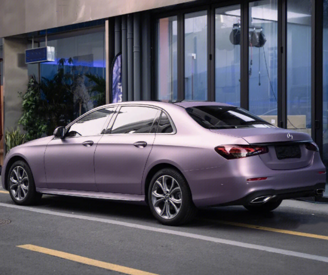 Matte Pink Purple Car Vinyl Wrap