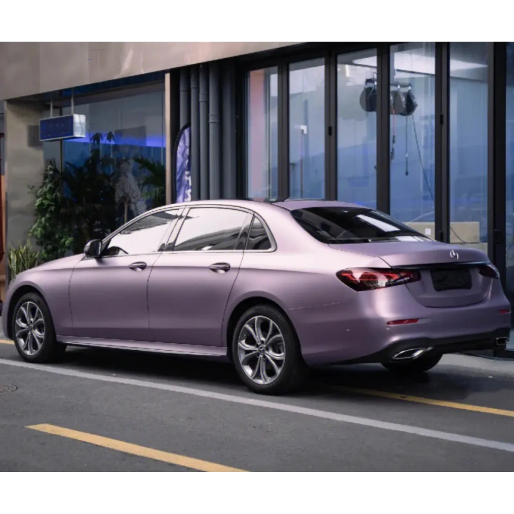 Matte Pink Purple Car Vinyl Wrap