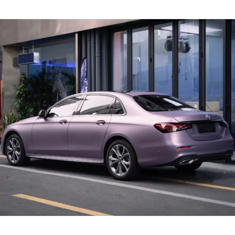 Matte Pink Purple Car Vinyl Wrap