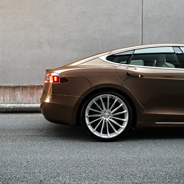 Gloss Heavy Metallic Brown Car Vinyl Wrap