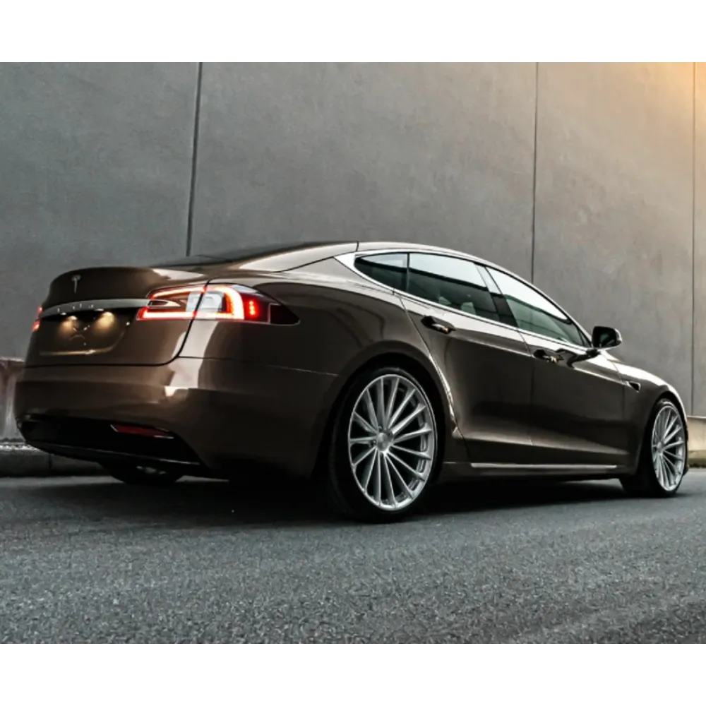 Gloss Heavy Metallic Brown Car Vinyl Wrap