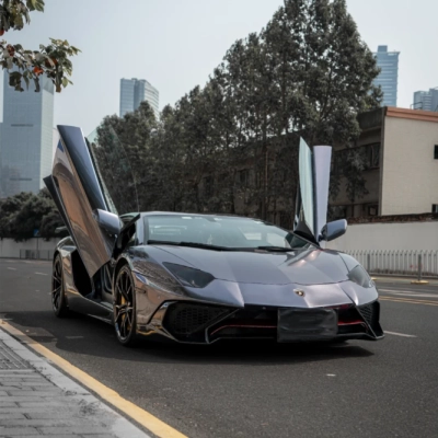 Gloss Airspace Blue Car Vinyl Wrap 02