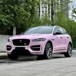 Gloss Aston Martin Vintage Pink Car Vinyl Wrap