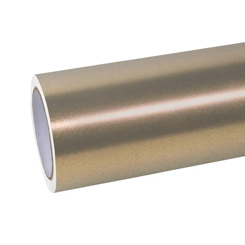Gloss Metal Champaign Dark Gold Car Vinyl Wrap