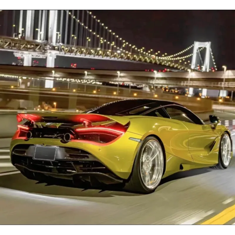 Super Bright Metallic Austin Yellow Car Vinyl Wrap