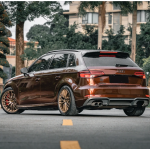 Gloss Metallic Porsche Terra Brown Car Vinyl Wrap