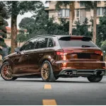Gloss Metallic Porsche Terra Brown Car Vinyl Wrap