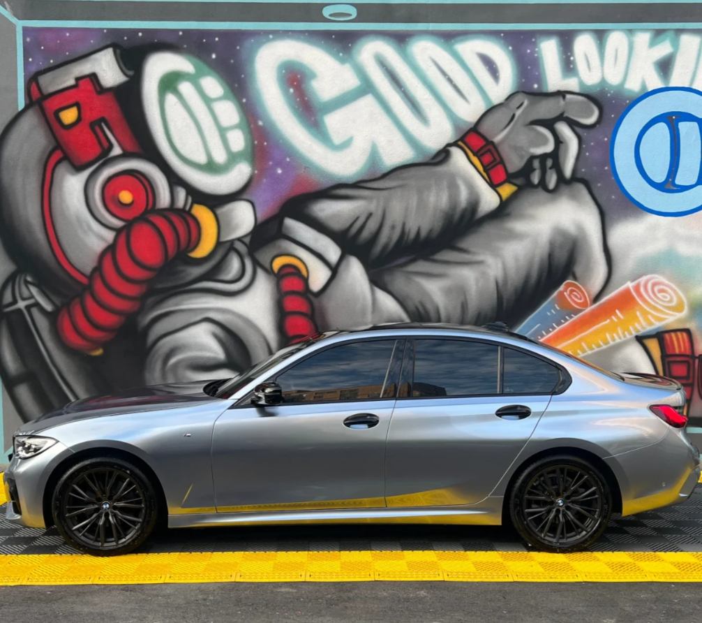 Gloss Iridum Silver Car Vinyl Wrap