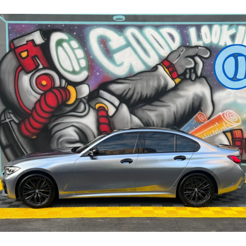Gloss Iridum Silver Car Vinyl Wrap